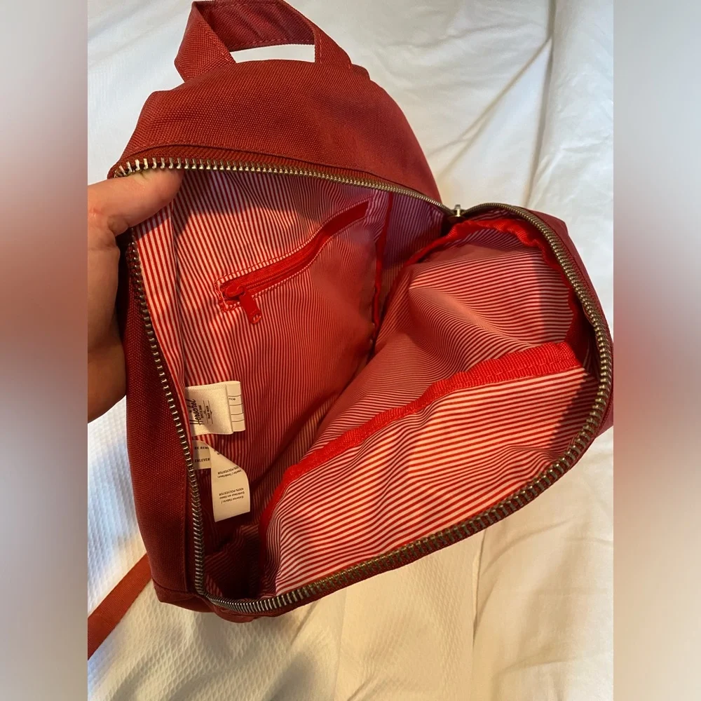 Herschel Supply Company Red Backpack with Pink Front Pocket